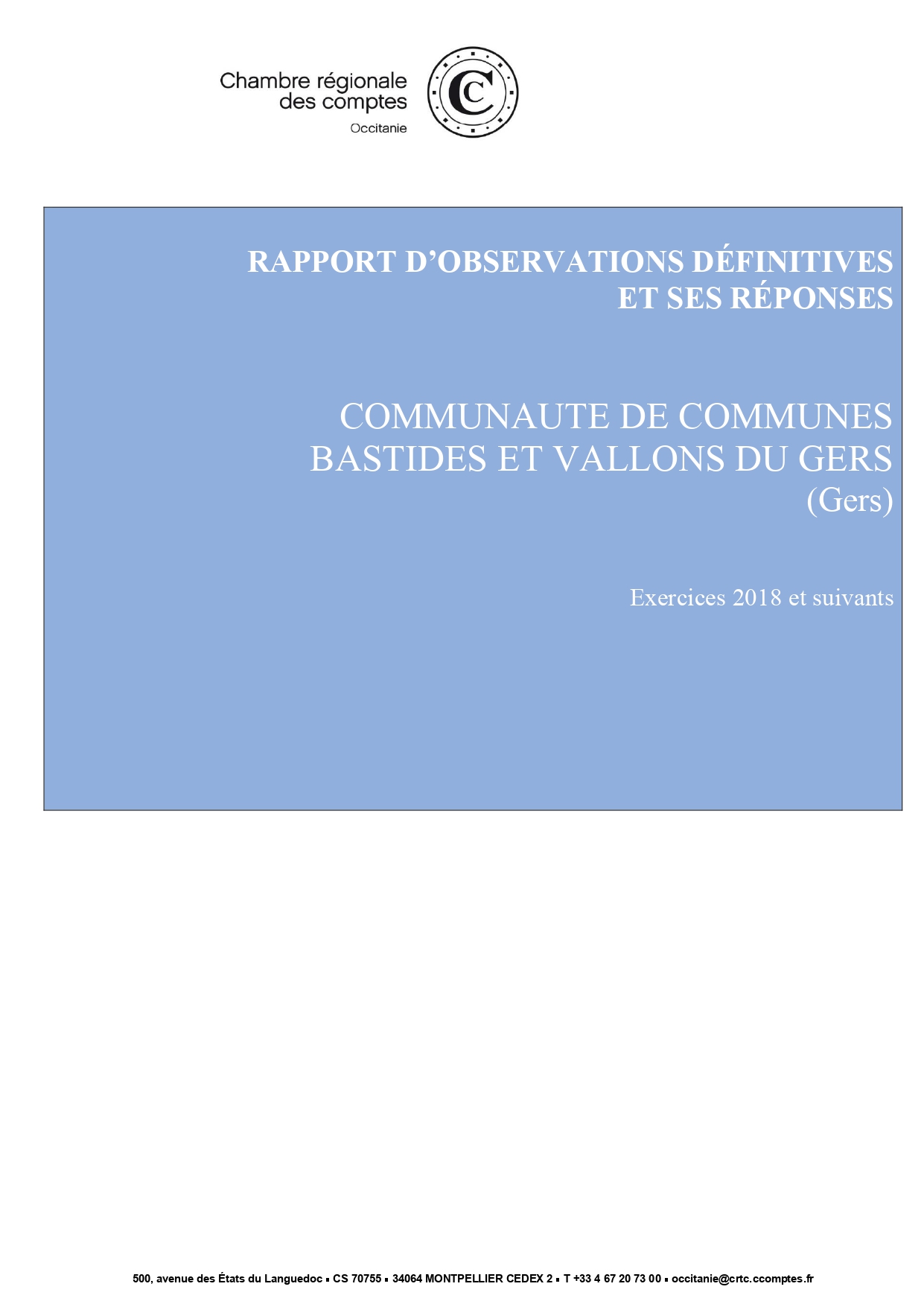 Rapport de la Cour des Comptes 2024
