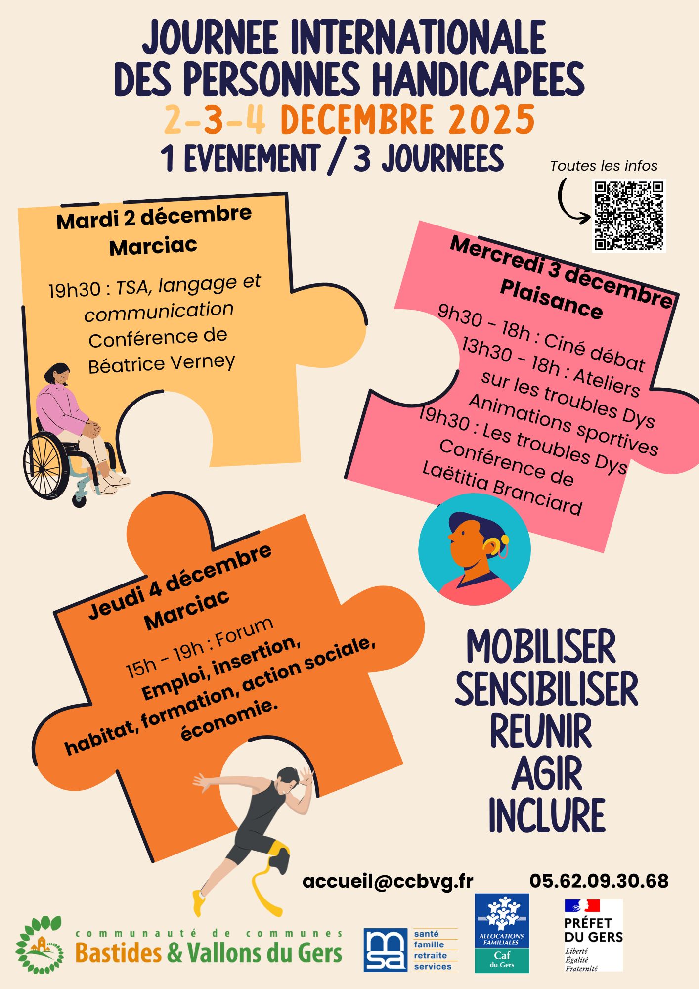 Journée internationale des personnes en situation de handicap 2025 : 3 journées d&rsquo;action