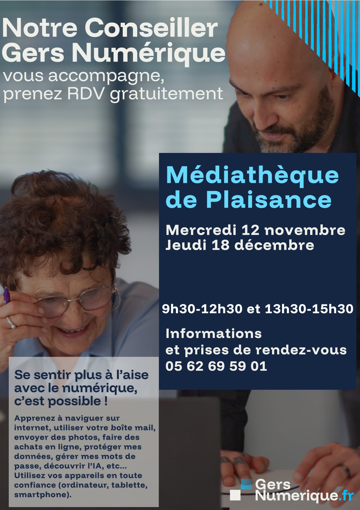 Ateliers numériques : les rendez-vous de la médiathèque de Plaisance