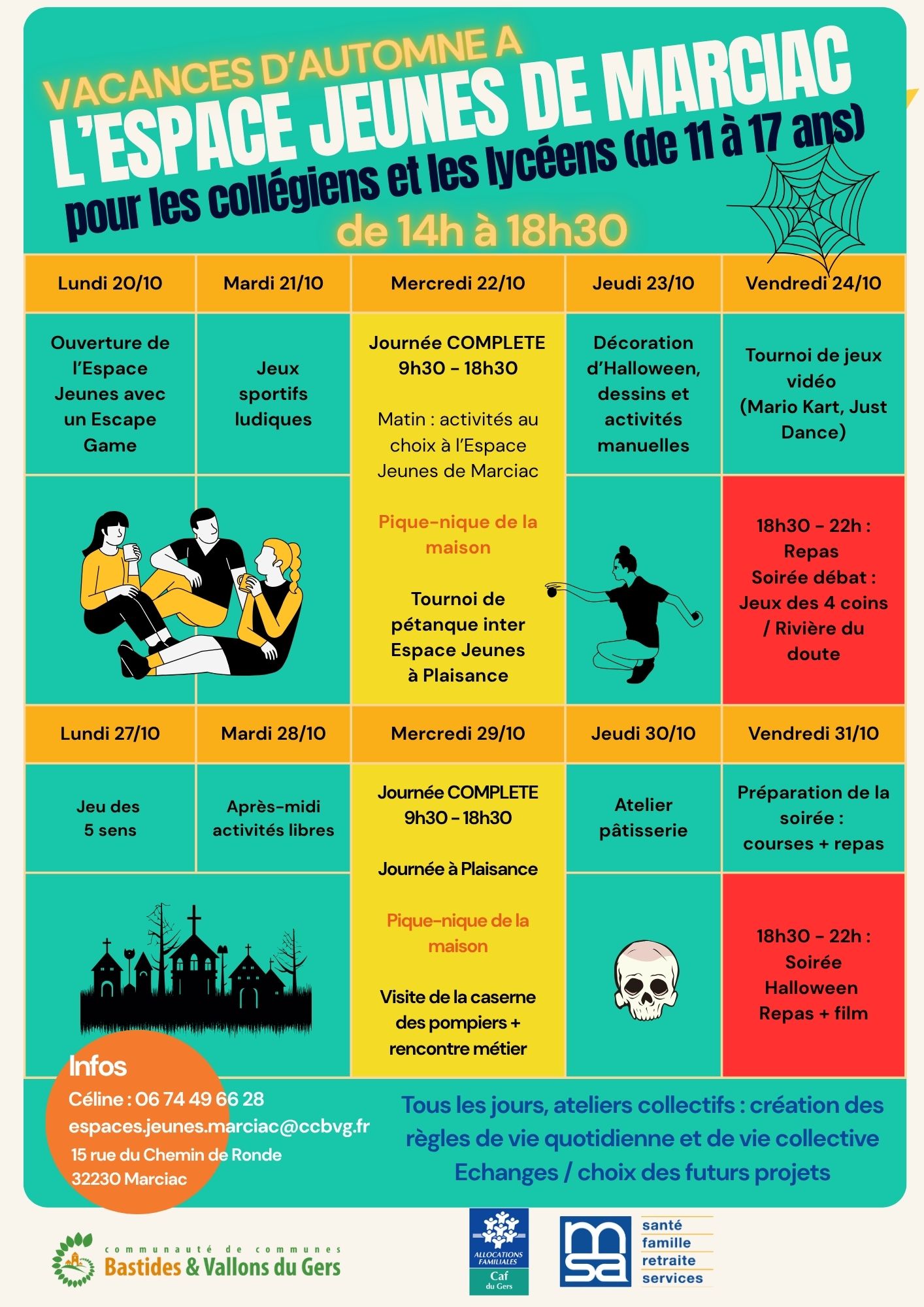 Vacances d&rsquo;automne à l&rsquo;Espace Jeunes de Marciac