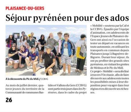 article « La Dépêche du midi du 10 août 2024 »