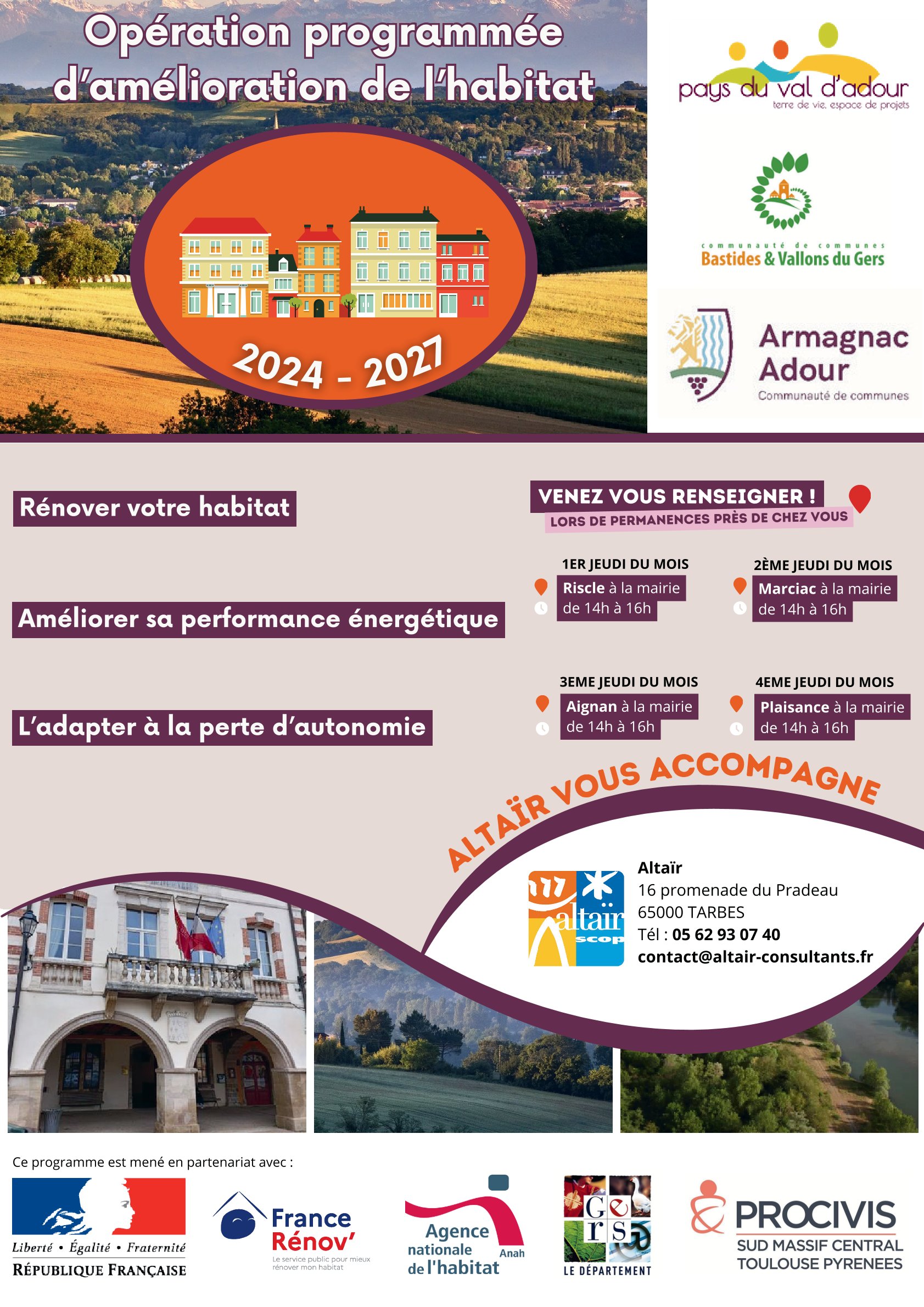 Opération Programmée d'Amélioration de l'Habitat 2024-2027